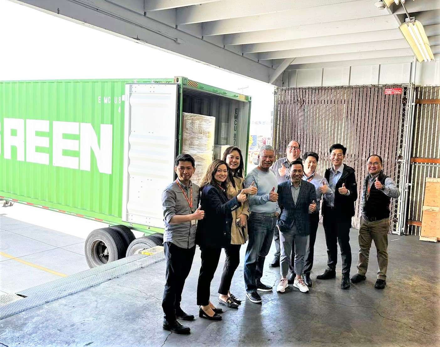 The 1st Consol Box arrives at Dimerco’s new US Customs certified bonded warehouse in San Francisco, USA